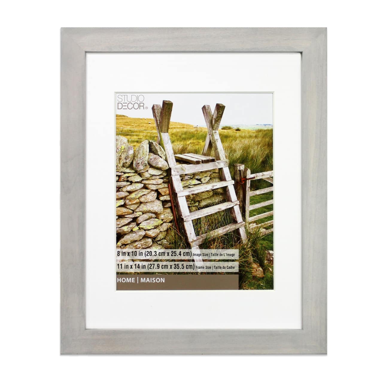 Home Grey Washed Flat Frame by Studio Décor®
